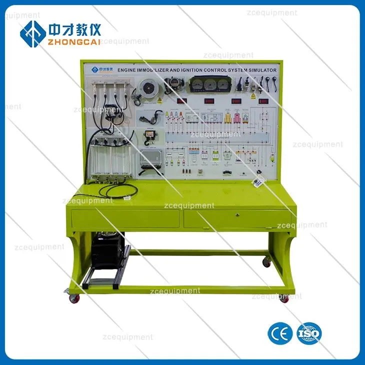 Tablica dydaktyczna układu zabezpieczającego silnik przed kradzieżą i zapłonem