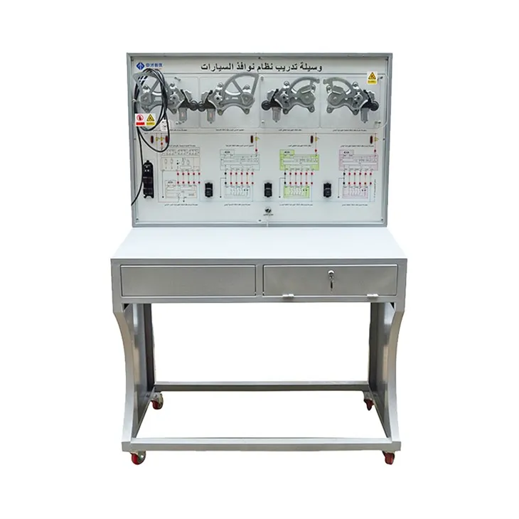 Tablica dydaktyczna systemu elektrycznych szyb samochodowych