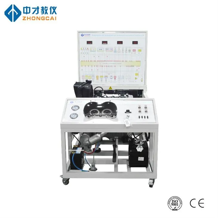 Ławka do treningu silnika samochodowego z diagnozą uszkodzenia